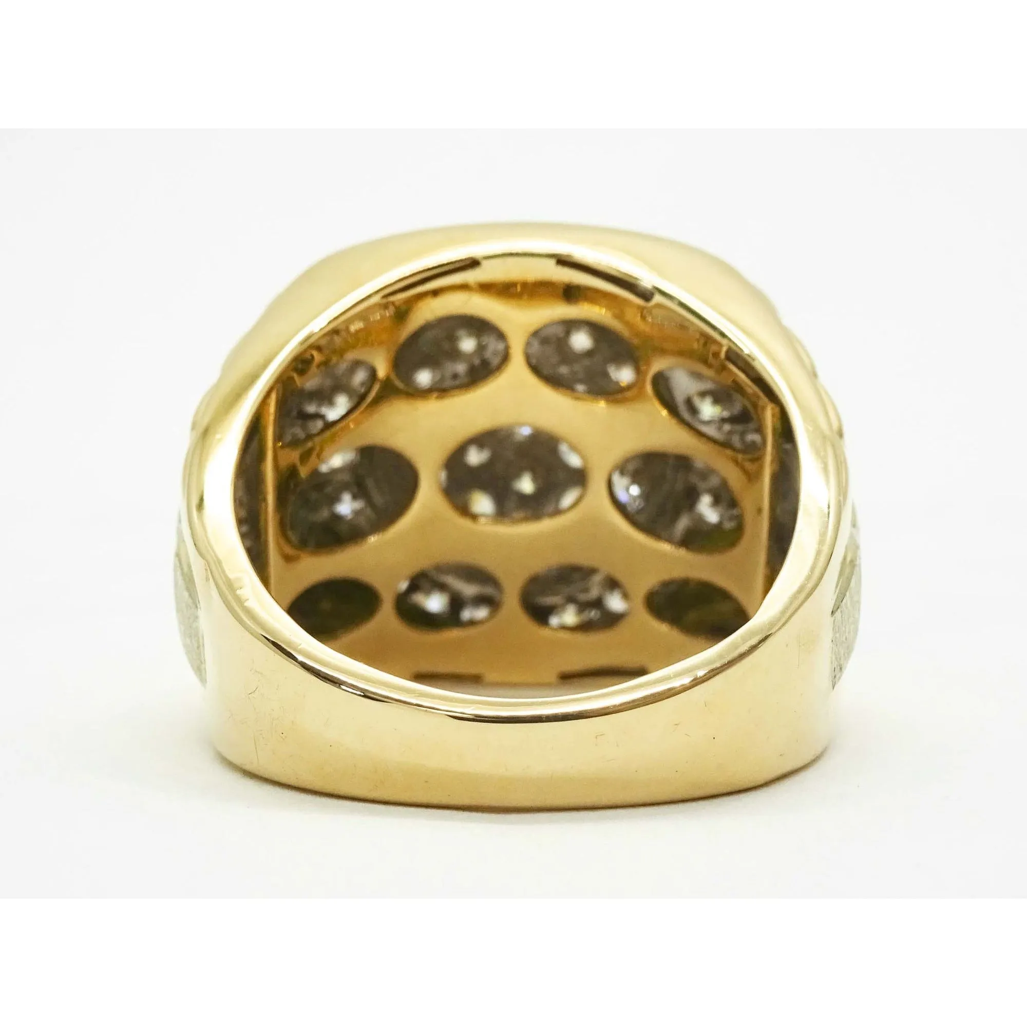 0.93 ctw Natural Diamond Rolex Style Design Ring 10k Two-Tone Gold Size 10