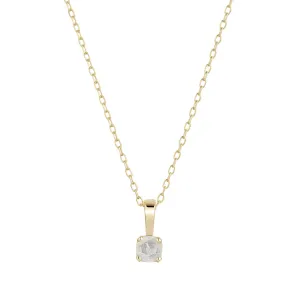 10K Gold Pendant w. Moonstone