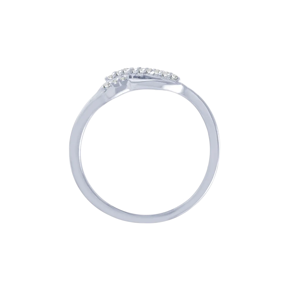 14KT (585) White Gold And Diamond Ring For Women