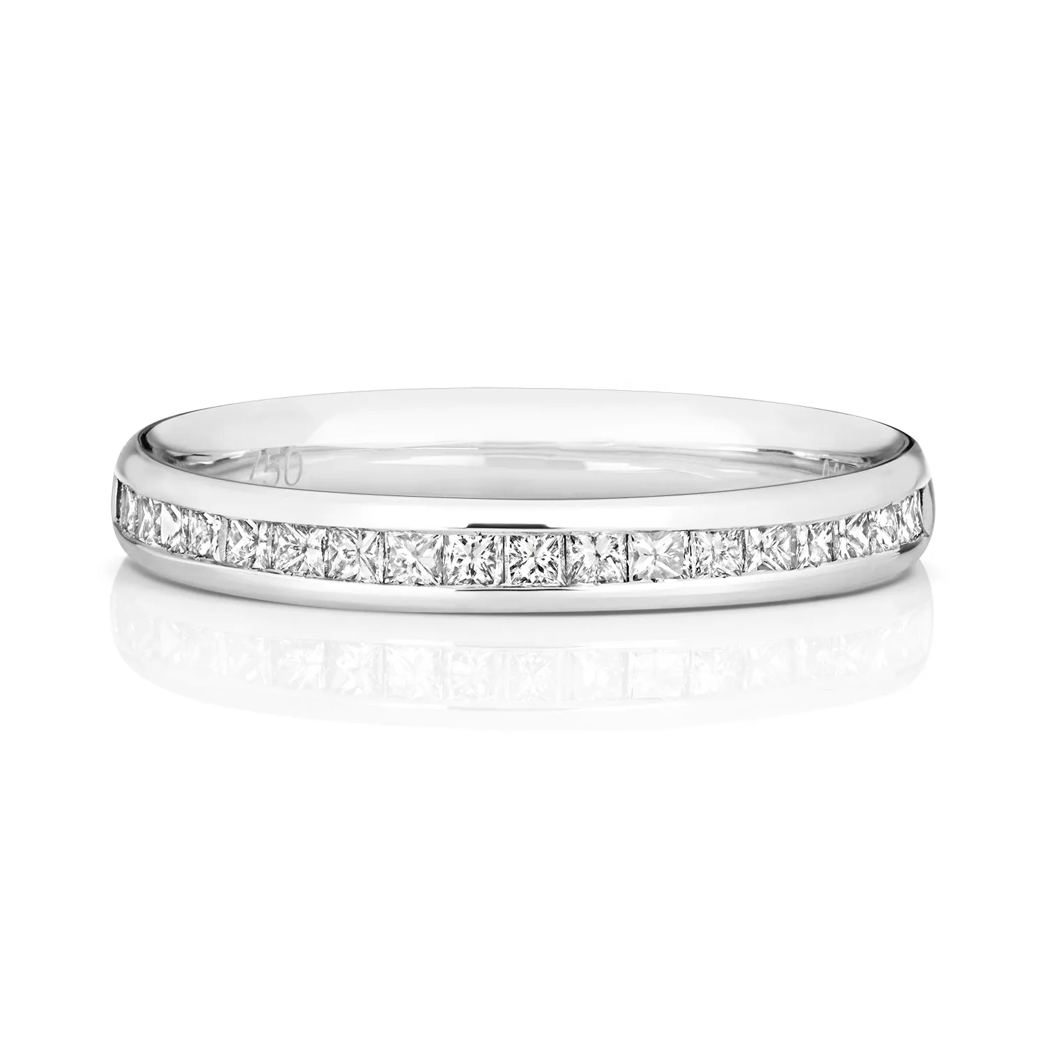 18ct White Gold 0.37ct Diamond Set Half Eternity Ring