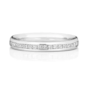 18ct White Gold 0.37ct Diamond Set Half Eternity Ring