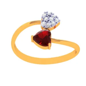 22k Cluster Of Stone Ring