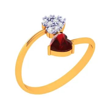 22k Cluster Of Stone Ring
