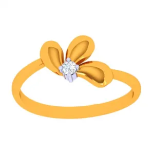 22k Pretty Petal Gold Finger Ring