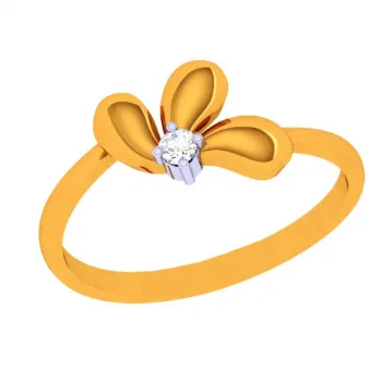 22k Pretty Petal Gold Finger Ring