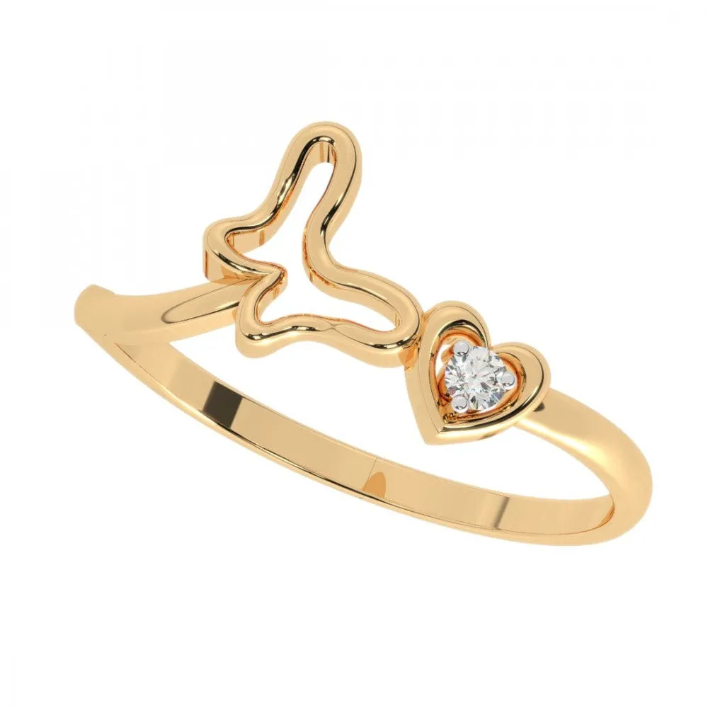 22KT (916) Yellow Gold Ring For Women