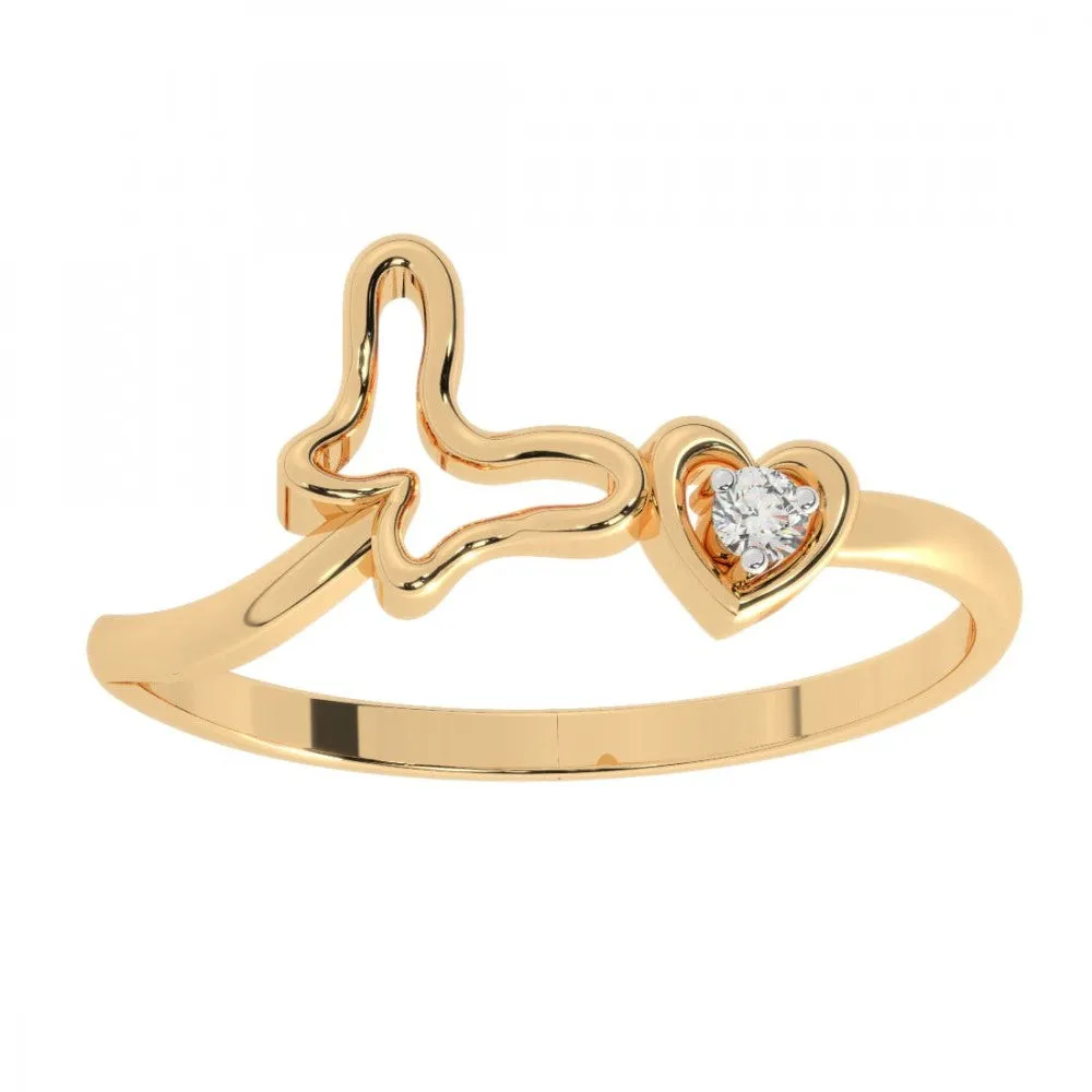 22KT (916) Yellow Gold Ring For Women