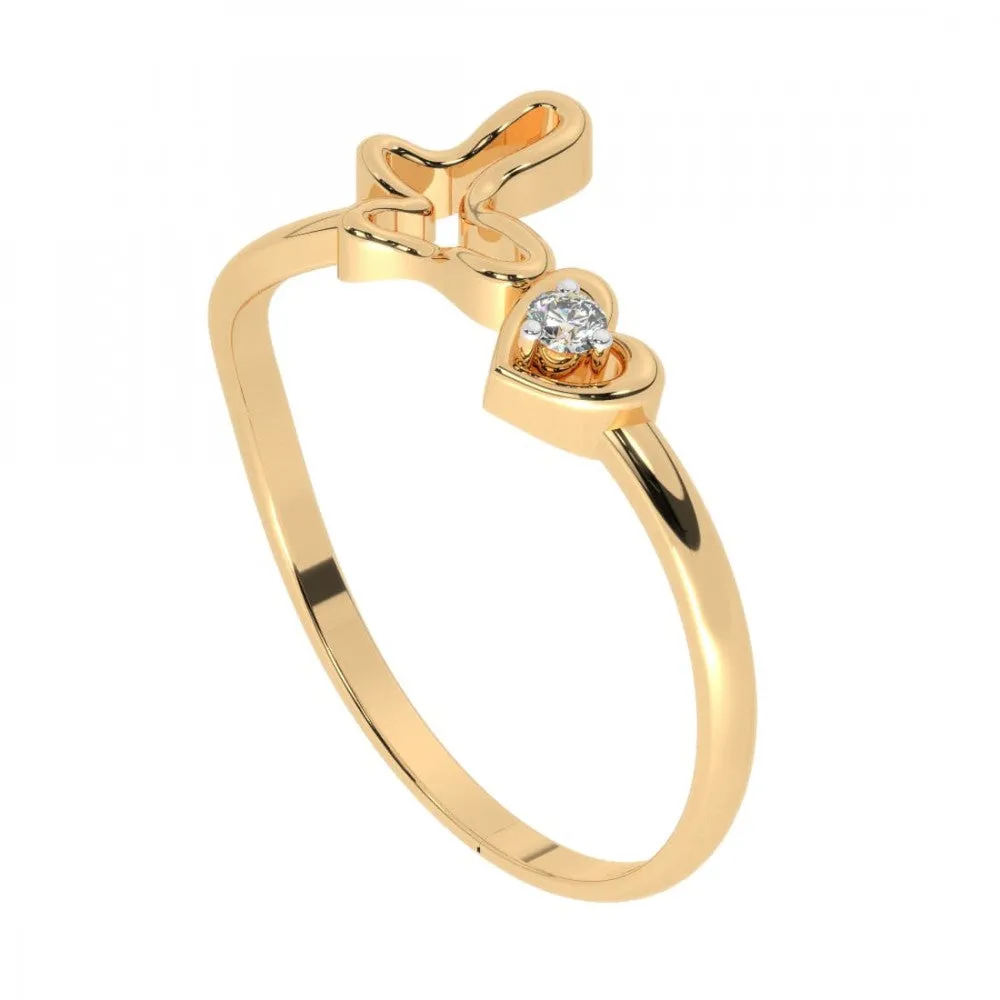 22KT (916) Yellow Gold Ring For Women