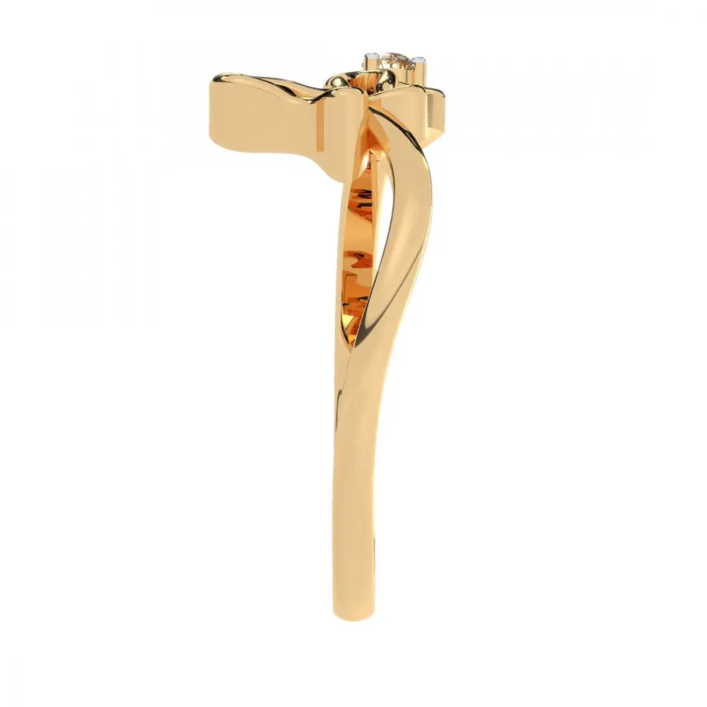 22KT (916) Yellow Gold Ring For Women