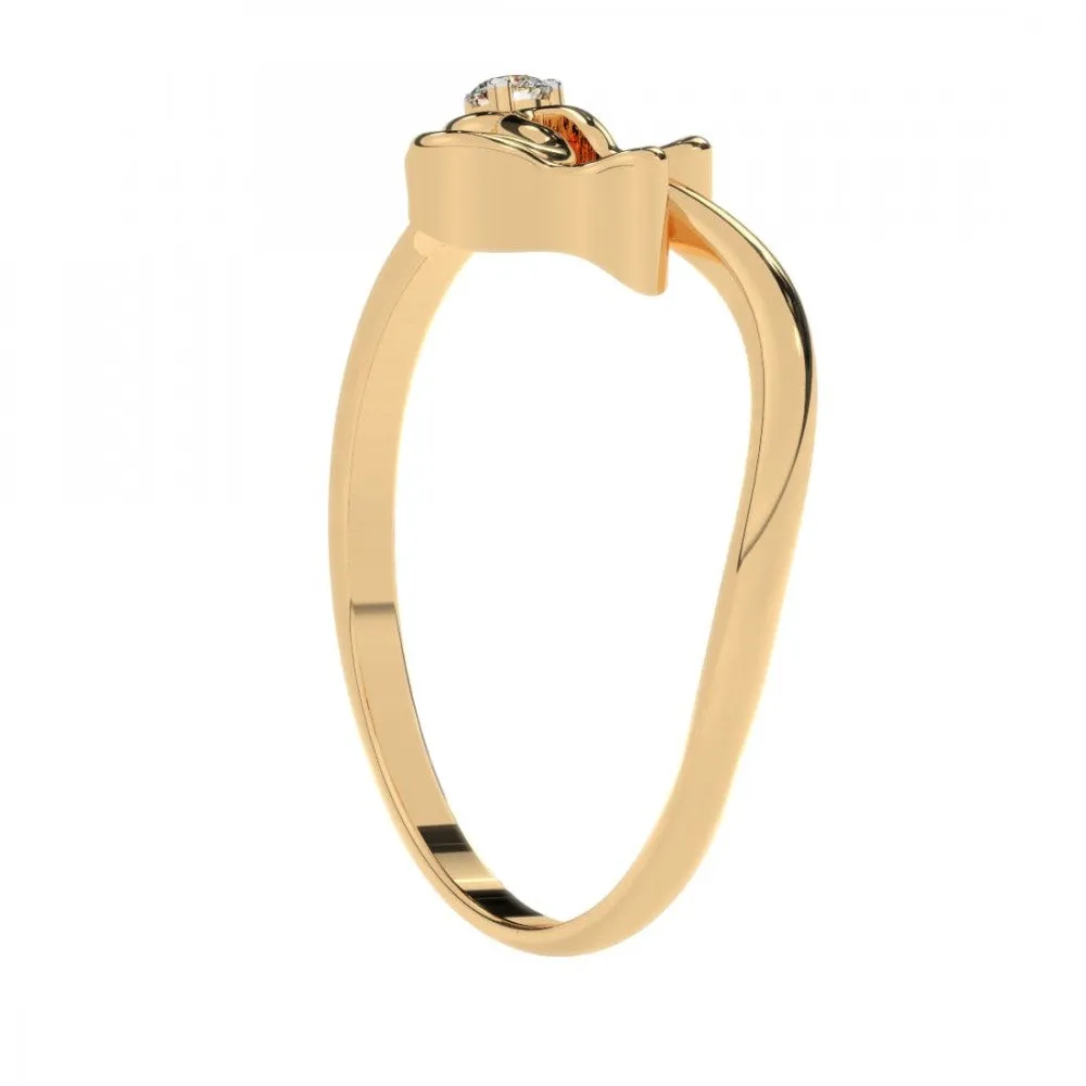 22KT (916) Yellow Gold Ring For Women