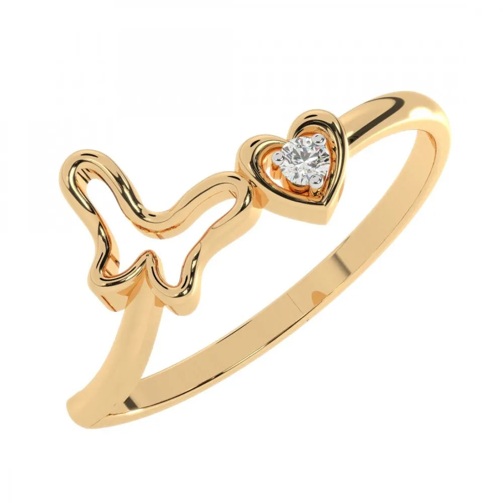 22KT (916) Yellow Gold Ring For Women