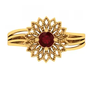 22KT (916) Yellow Gold Ring For Women