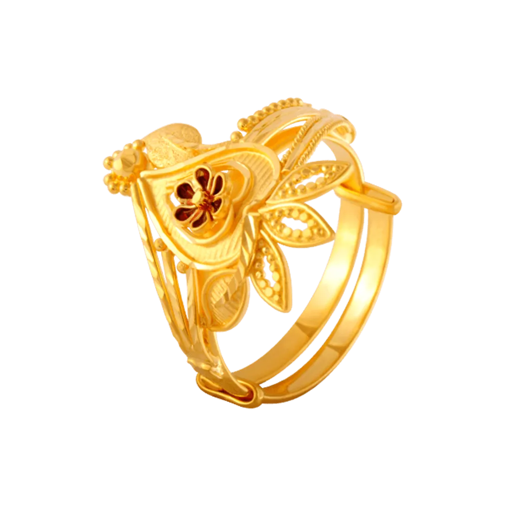 22KT Yellow Gold Ring For Women