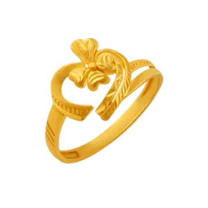 22KT Yellow Gold Ring For Women