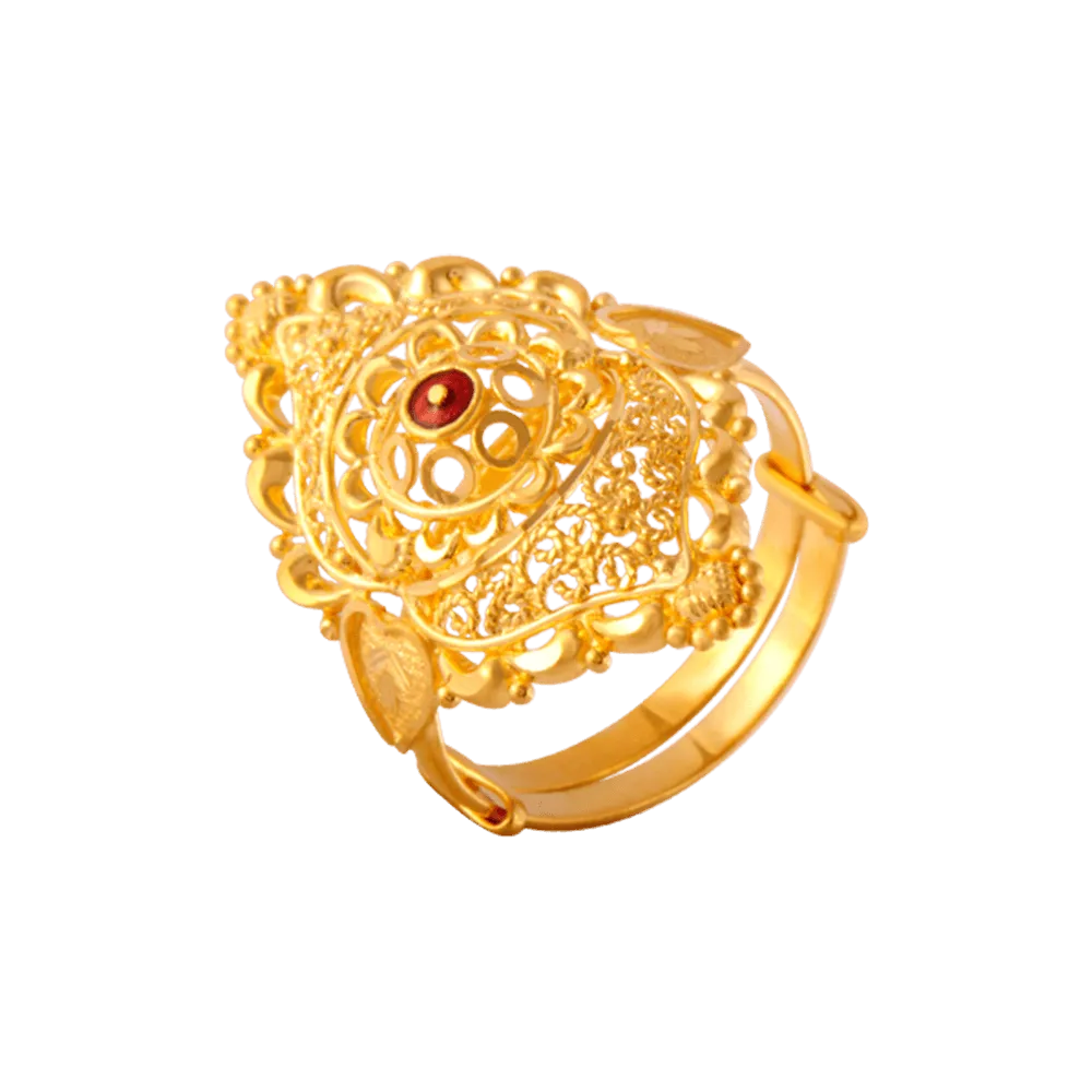 22KT Yellow Gold Ring For Women