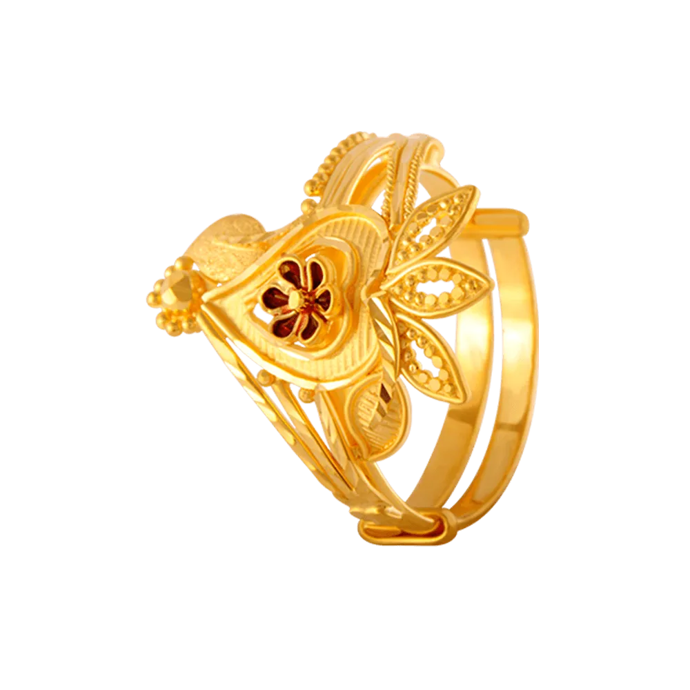 22KT Yellow Gold Ring For Women