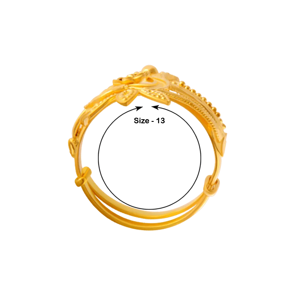 22KT Yellow Gold Ring For Women
