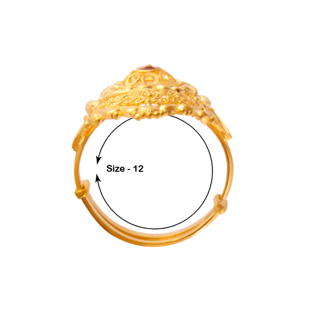 22KT Yellow Gold Ring For Women
