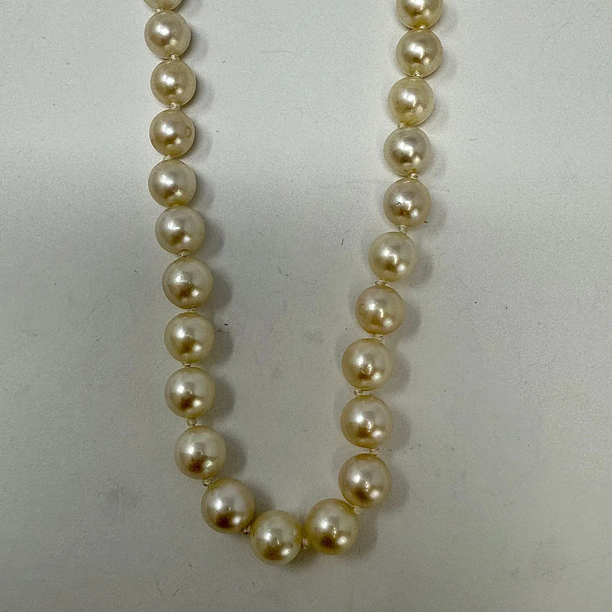 24" Freshwater Pearl  Necklace  with 14K Gold Clasp
