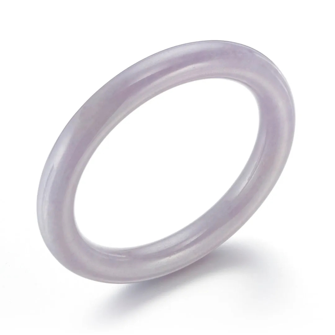 58mm Lavender Jade Smooth Bangle