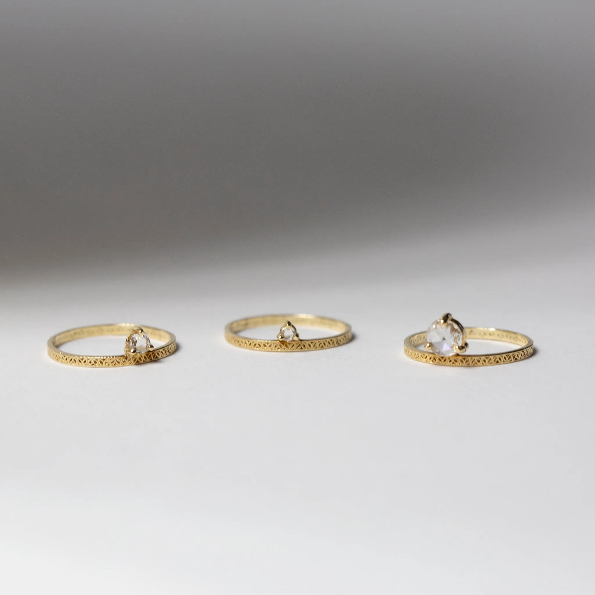 5mm Rose Cut Petite Straight Lace Band