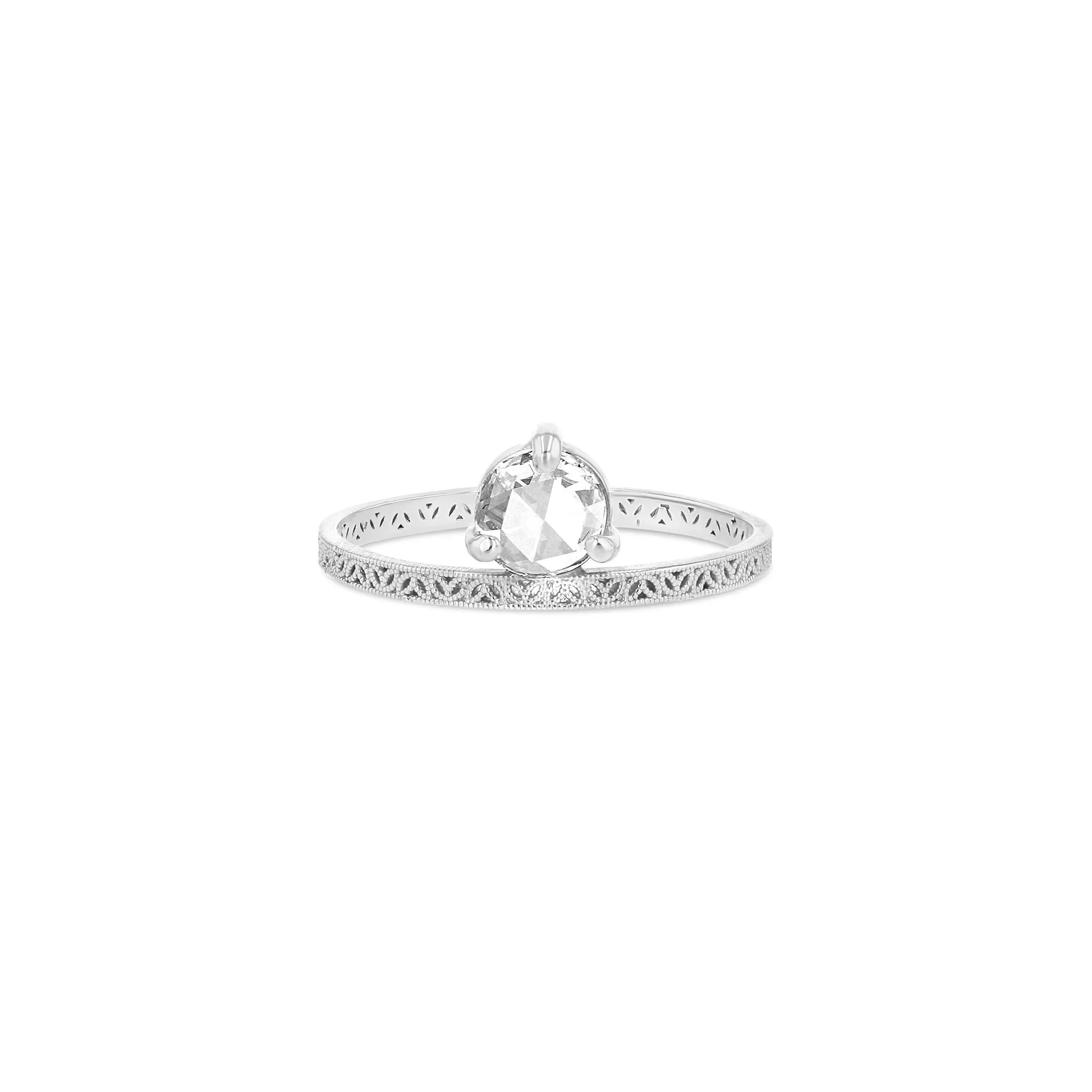 5mm Rose Cut Petite Straight Lace Band