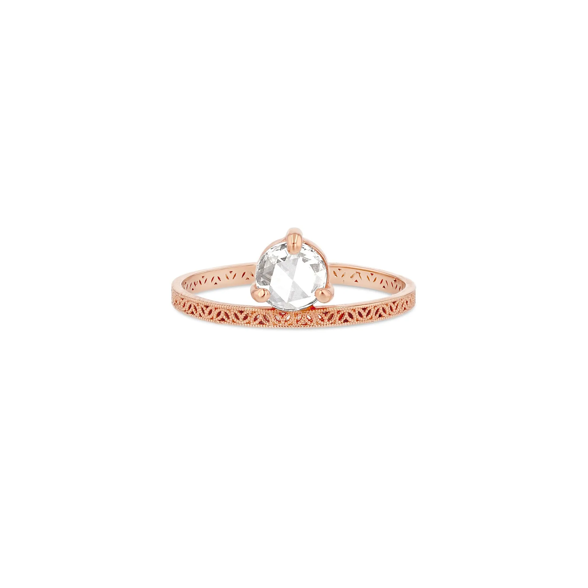 5mm Rose Cut Petite Straight Lace Band
