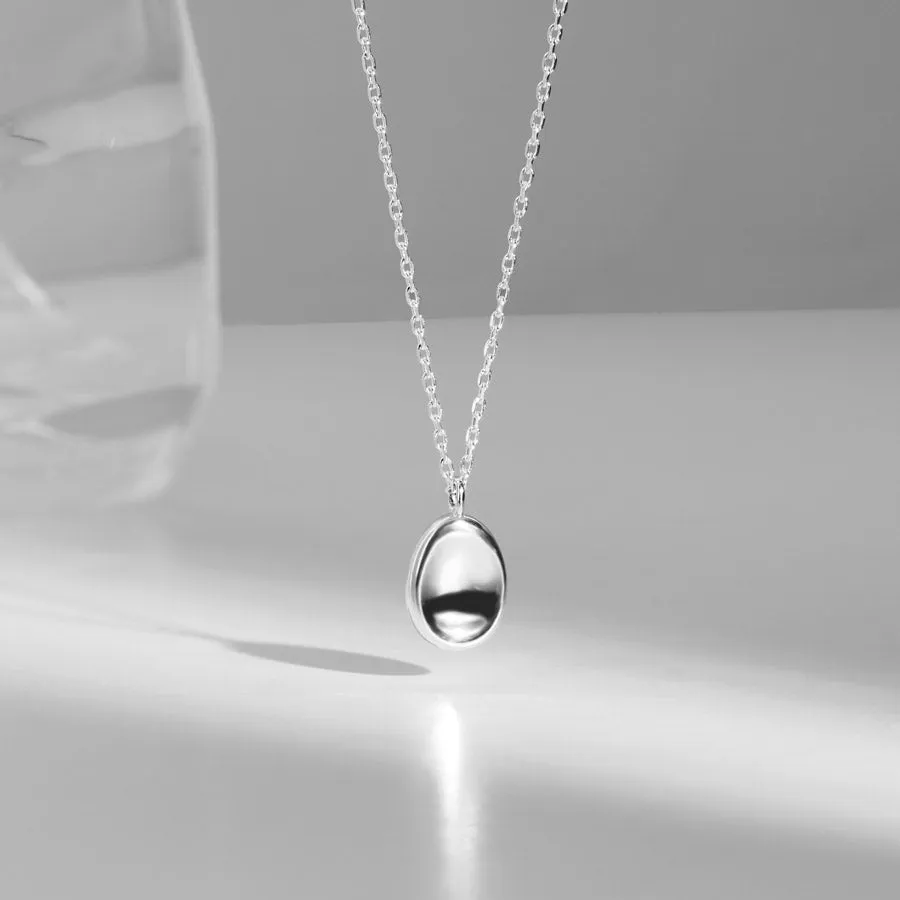 [925 Silver] Pebble Necklace