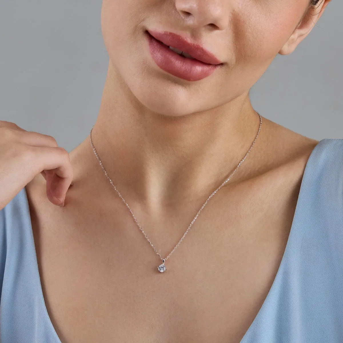 92.5 Silver Pendant with Chain 183155