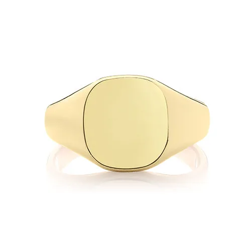 9ct Yellow Gold Medium 12 x 11 Signet Ring