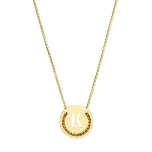 ABC's - K 18K Gold Plated Necklace