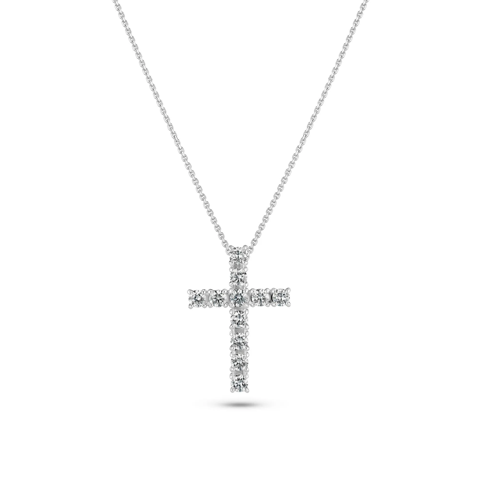 Alba Croce 14K Whitegold Necklace w. Lab-Grown Diamonds