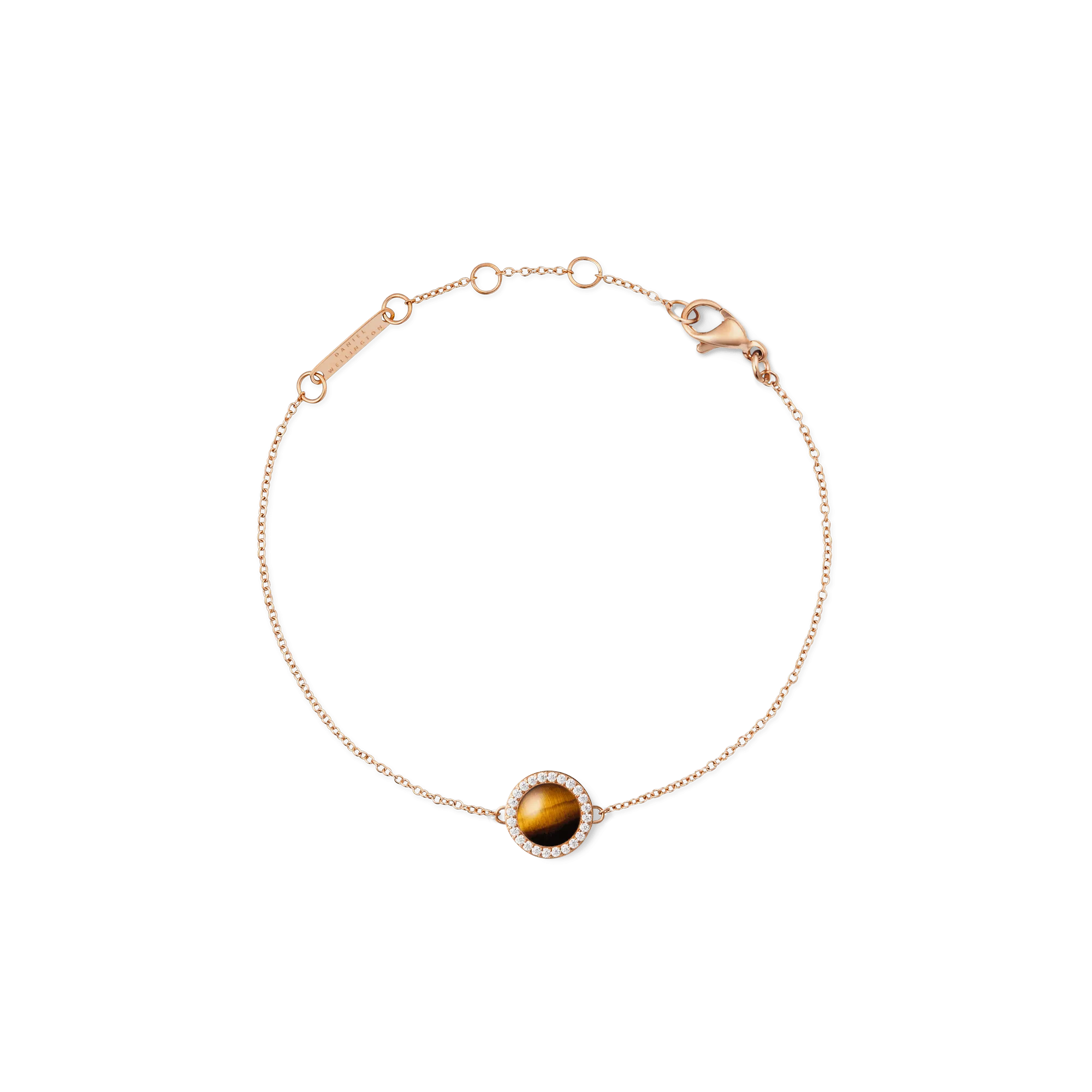 Audrey Bracelet Tiger Eye Rose Gold