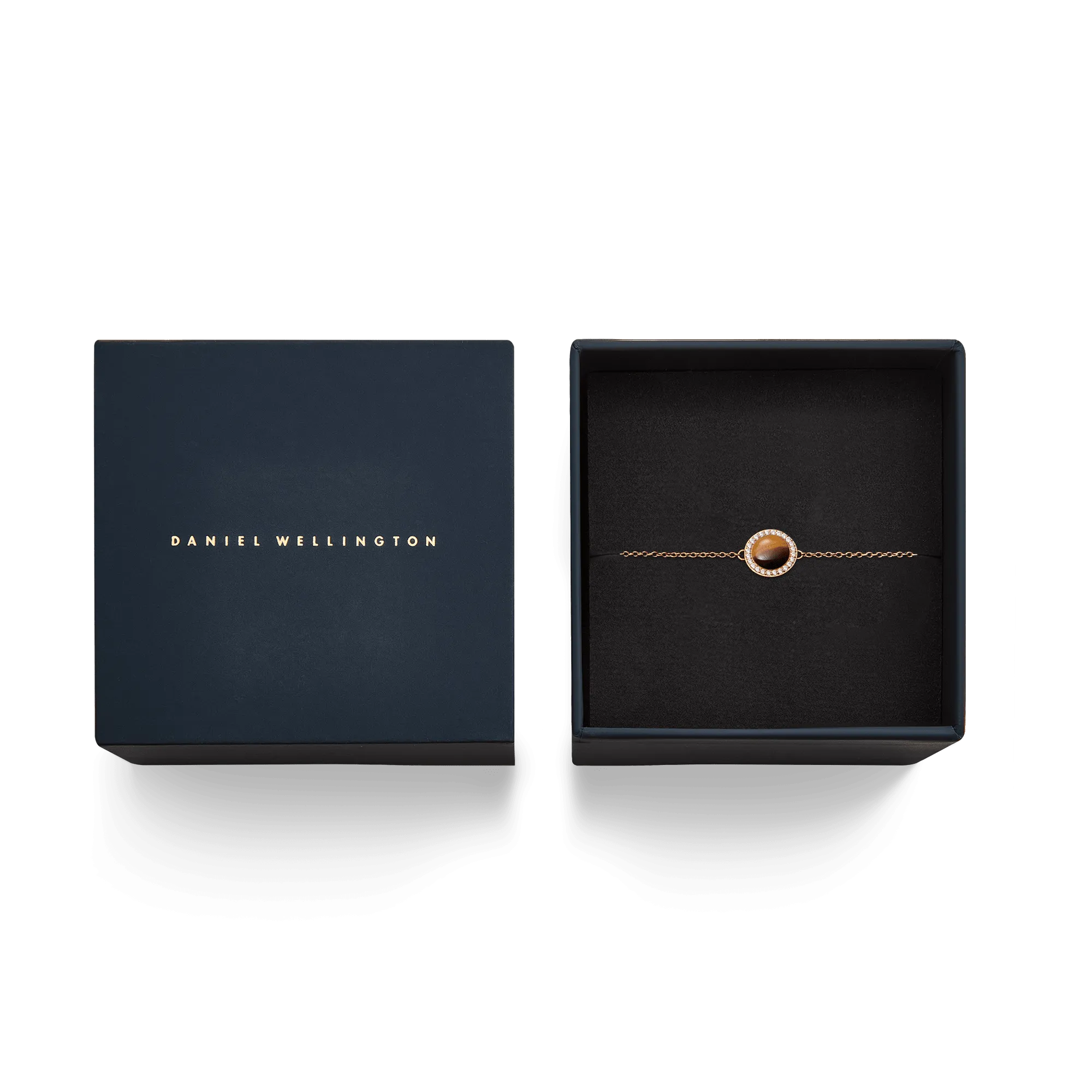 Audrey Bracelet Tiger Eye Rose Gold