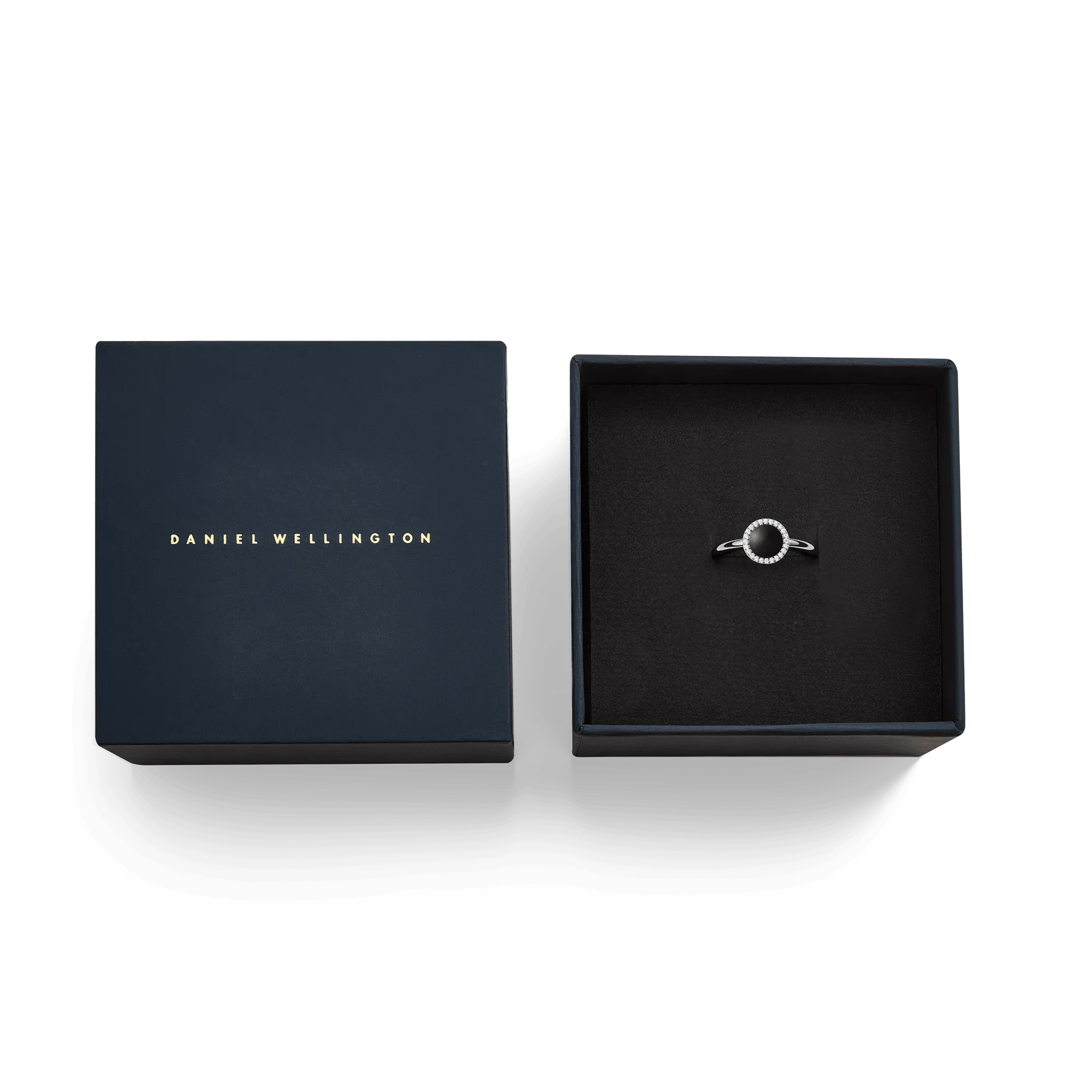 Audrey Ring Black Agathe Silver