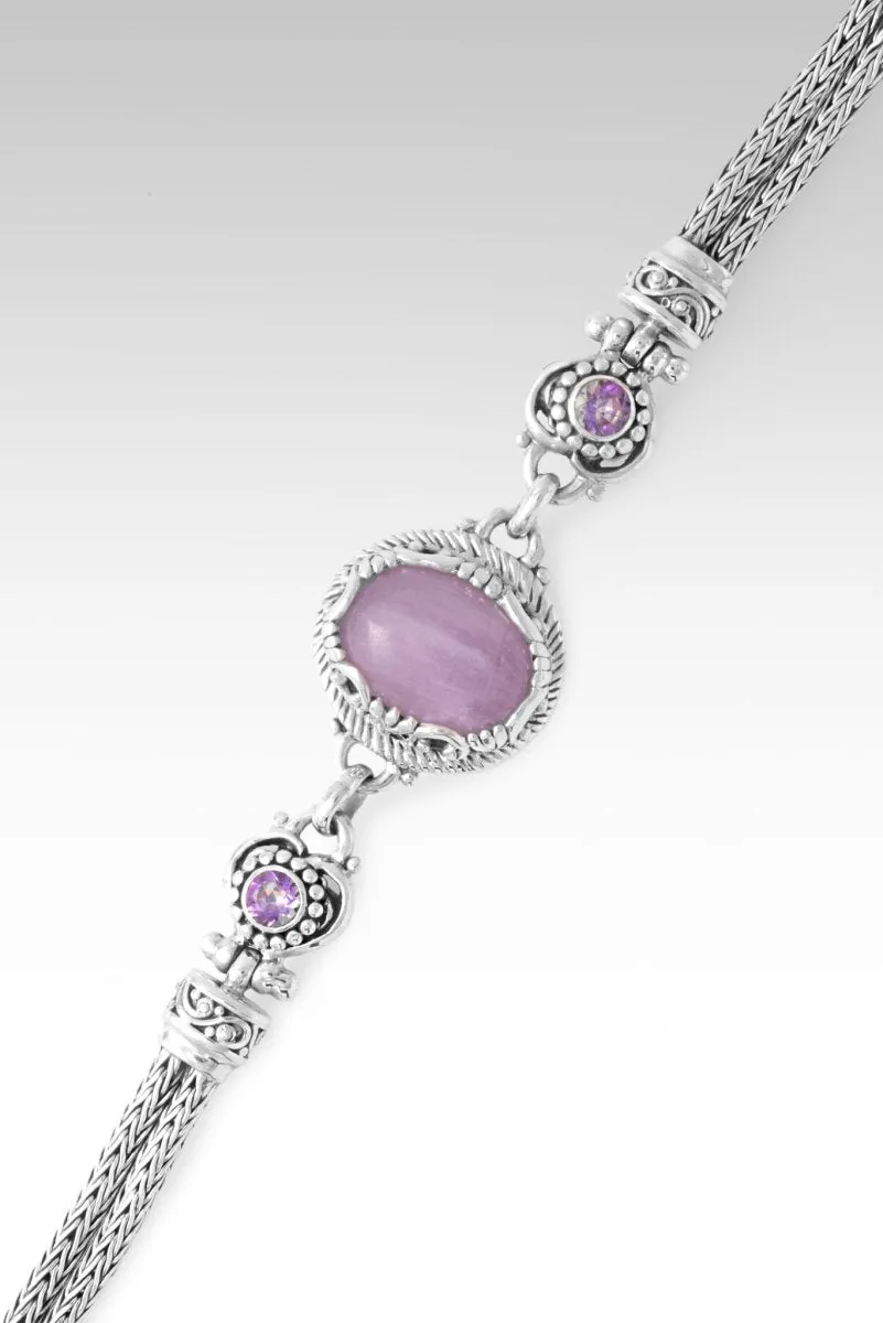 Believe and Live Bracelet II? in Kunzite & English Tearose? Mystic Topaz