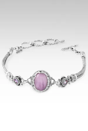 Believe and Live Bracelet II? in Kunzite & English Tearose? Mystic Topaz