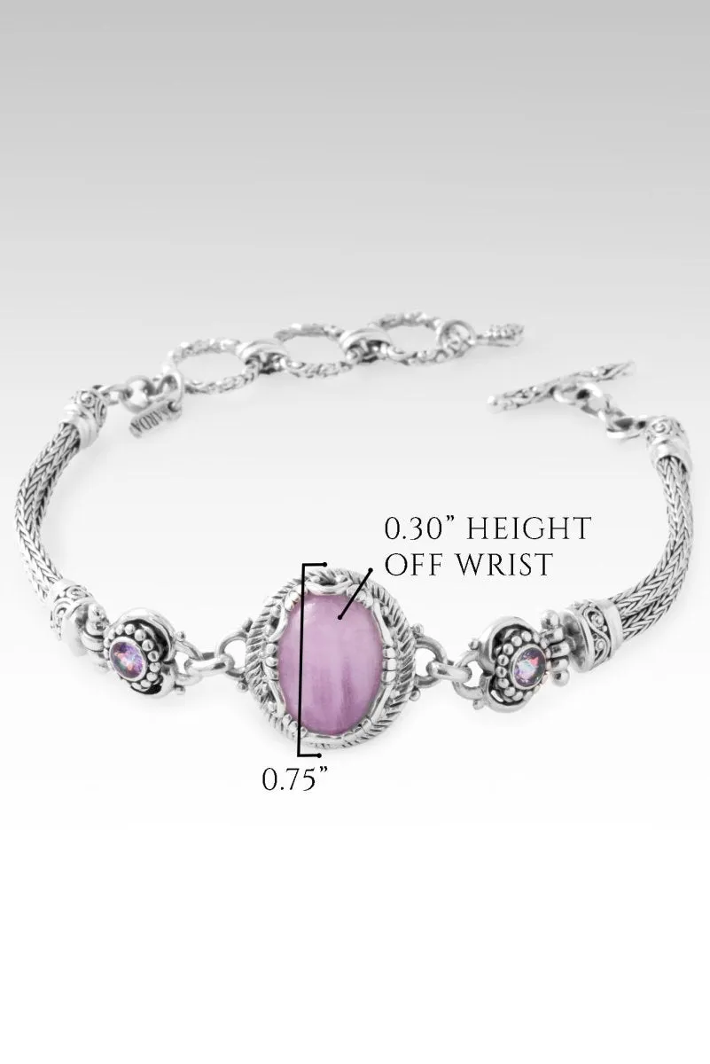 Believe and Live Bracelet II? in Kunzite & English Tearose? Mystic Topaz