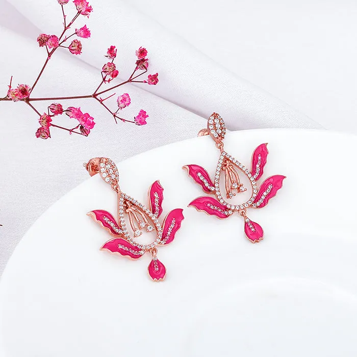 Bhumi Rose Gold Wild Mountain Ebony Earrings