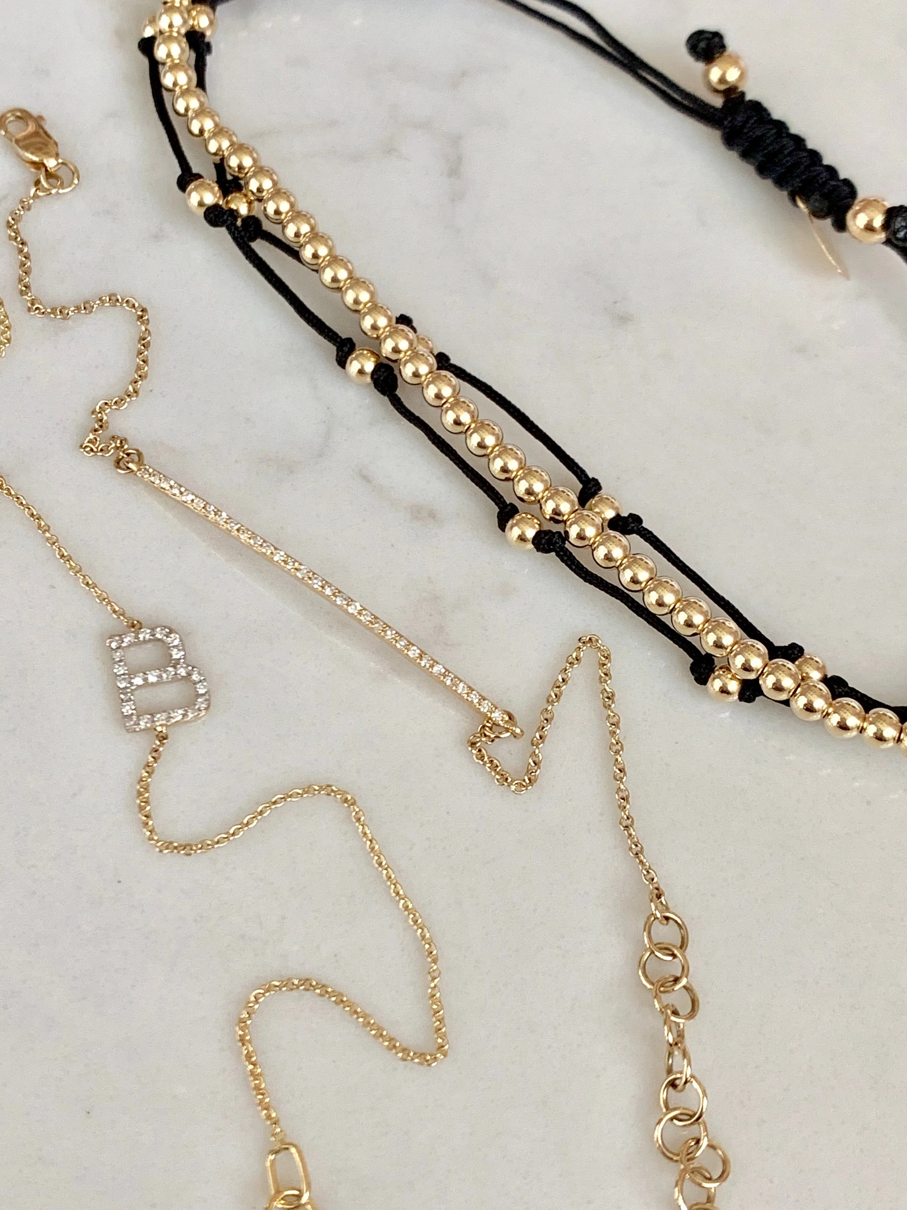 Black Trio Fortune Bracelet