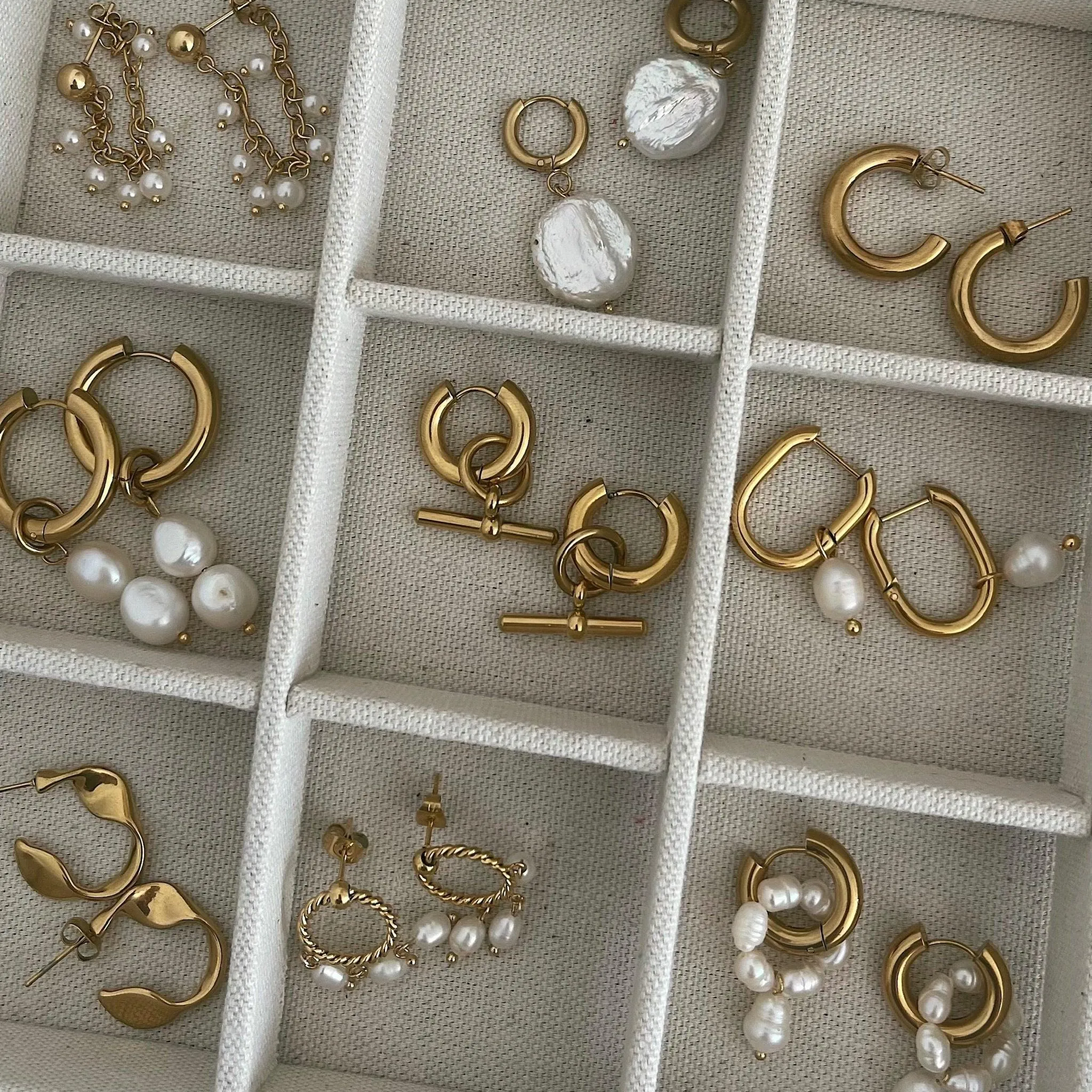 Bora Bora Pearl Hoop Earrings