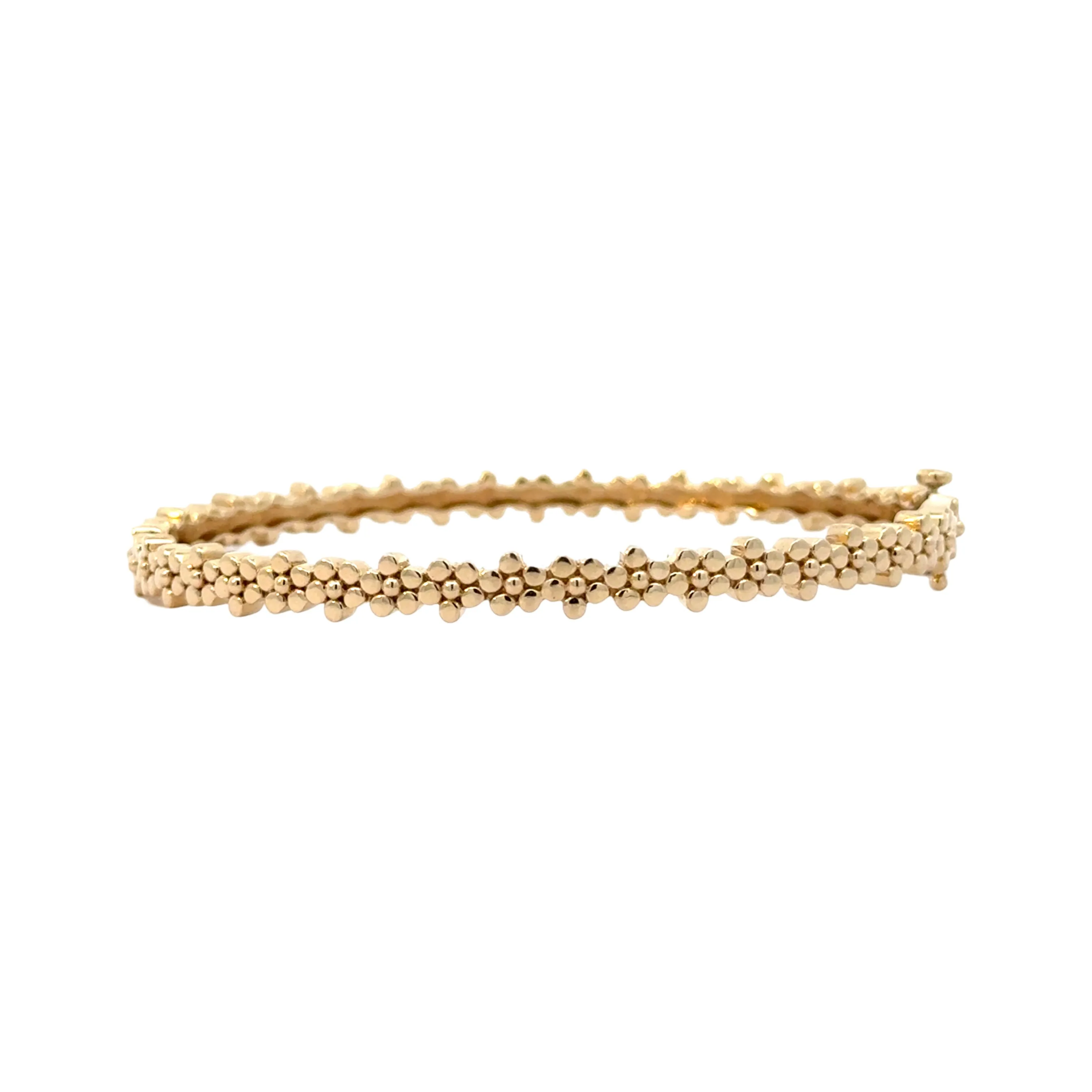 Buttercup Flower Hinged Bangle