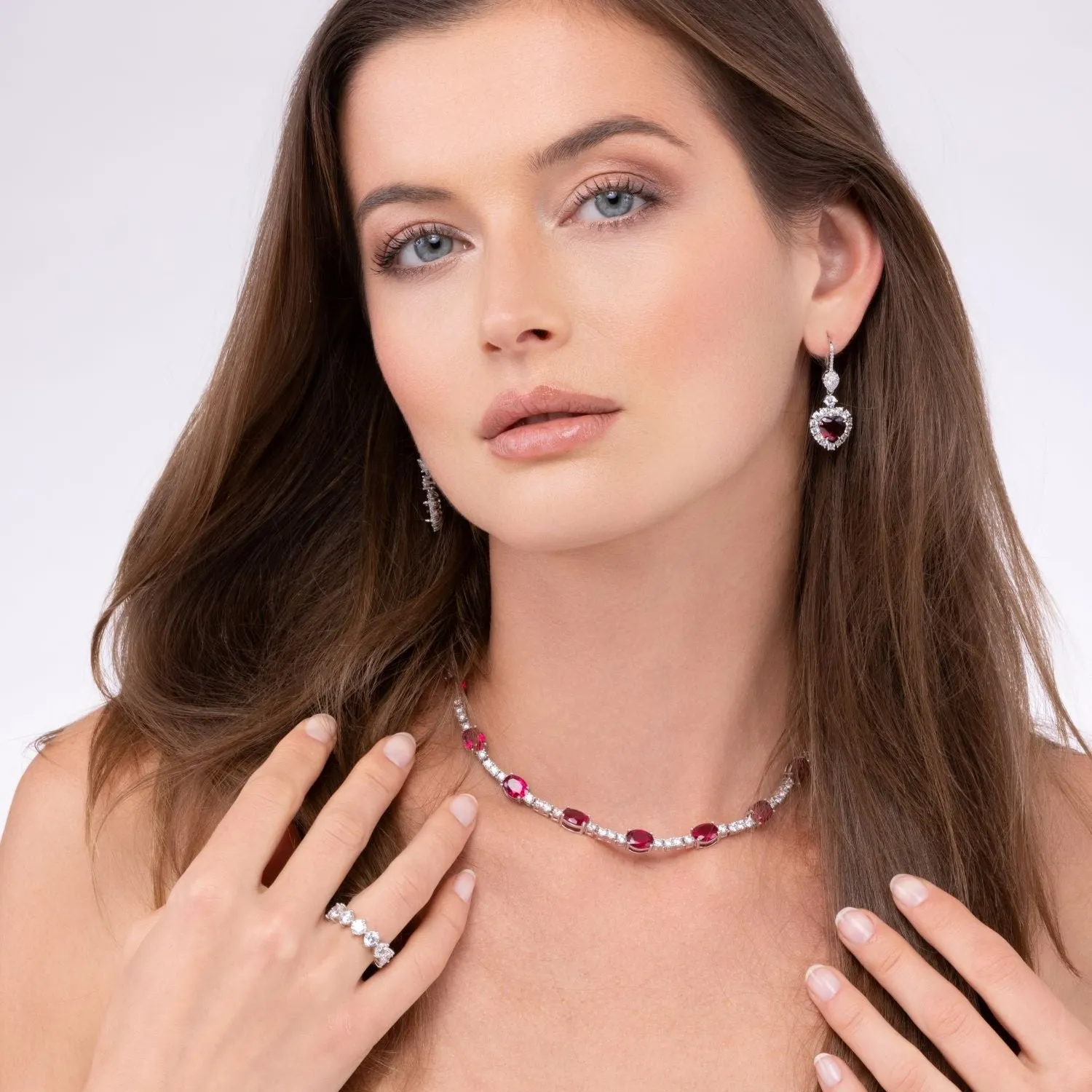 Calista Heart Shaped Earrings