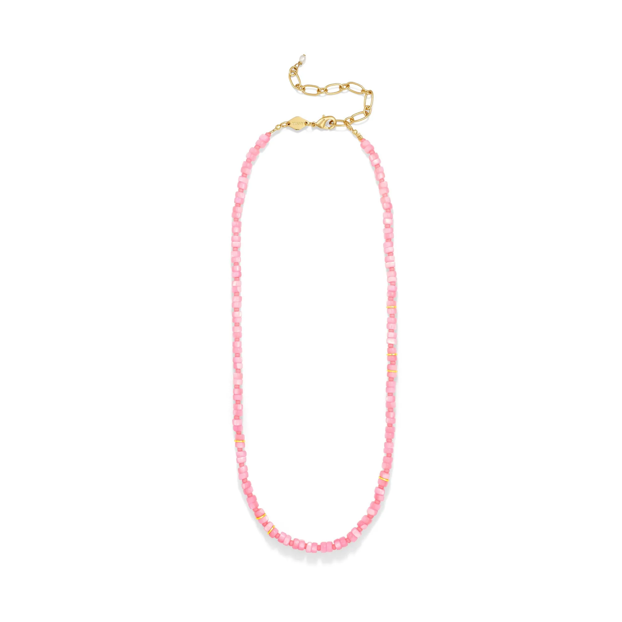 Calypso Gold Plated Necklace w. Beads & Pearl