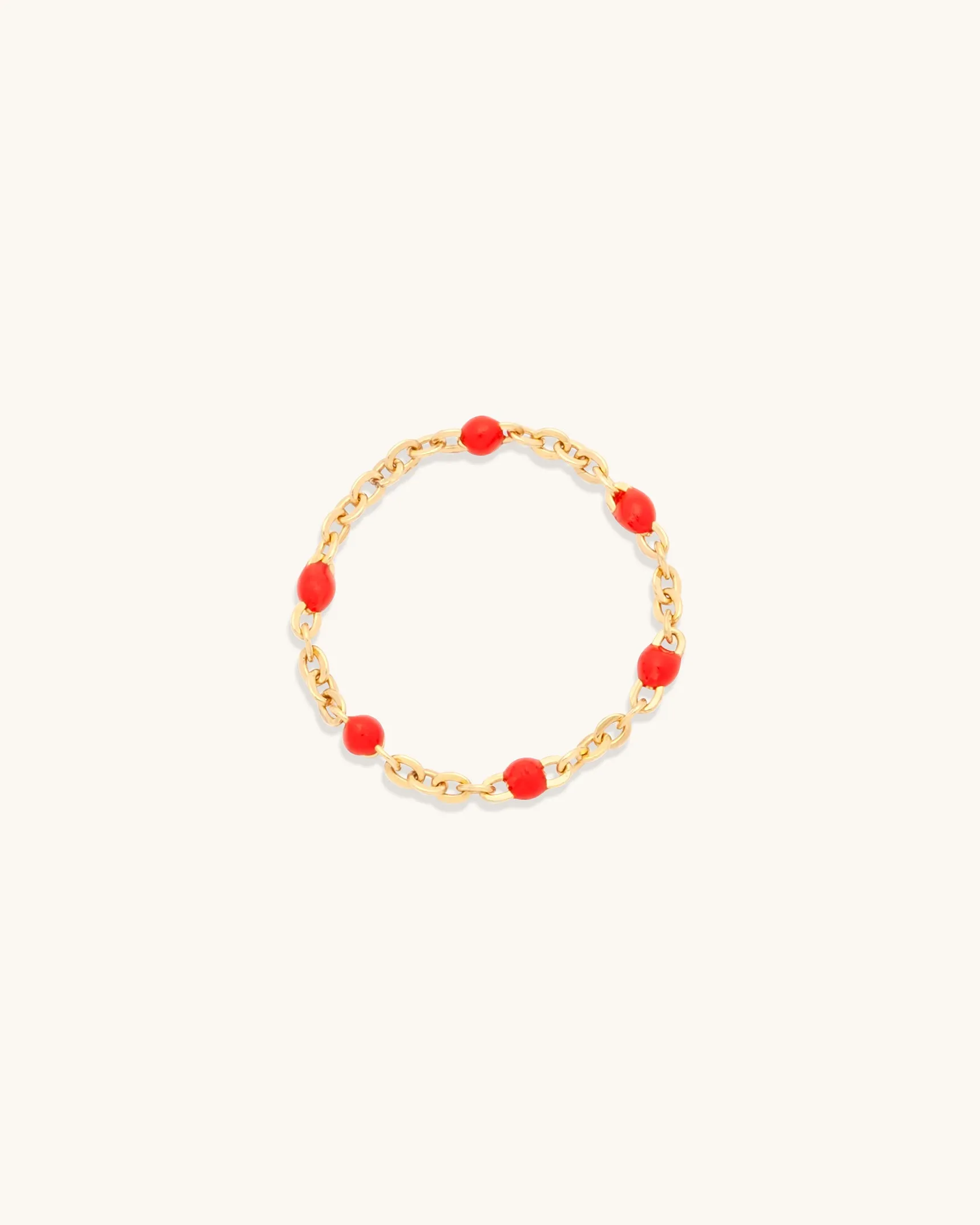 Cherry Candy Chain Ring
