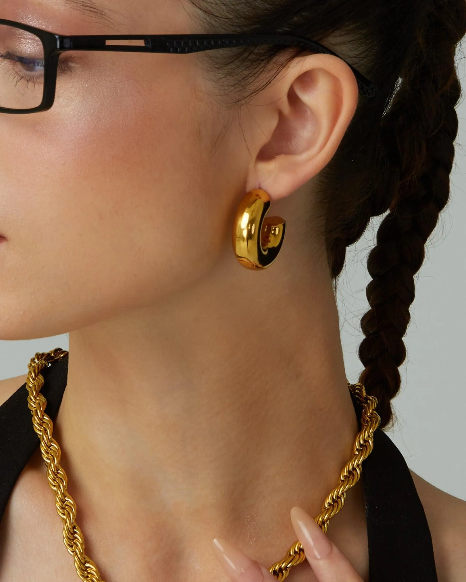 Chunky Hoop Earrings