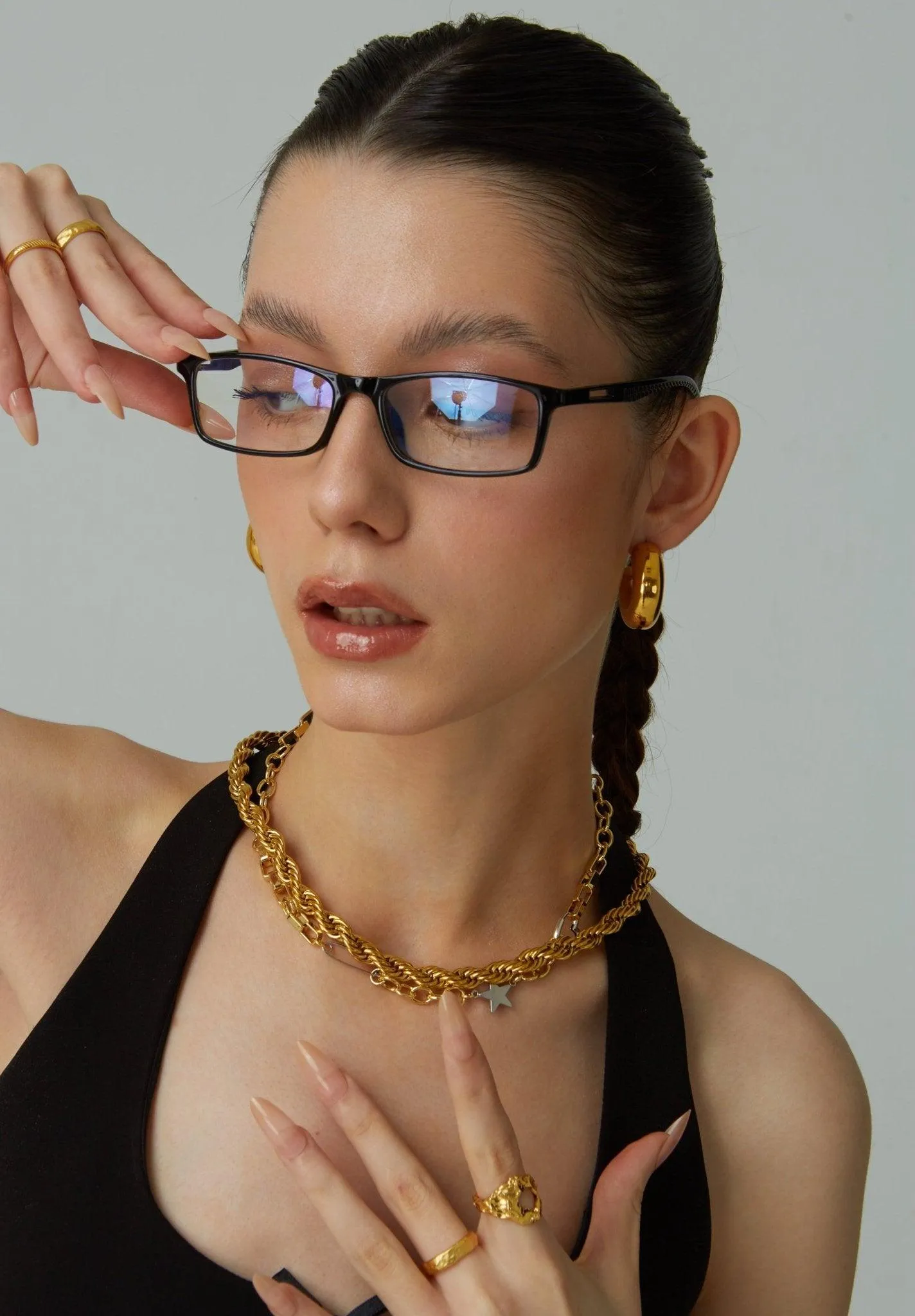 Chunky Hoop Earrings