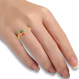 Collectors Choice Stone-studded Exclusive Gold Ring