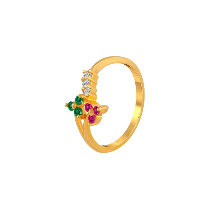 Collectors Choice Stone-studded Exclusive Gold Ring