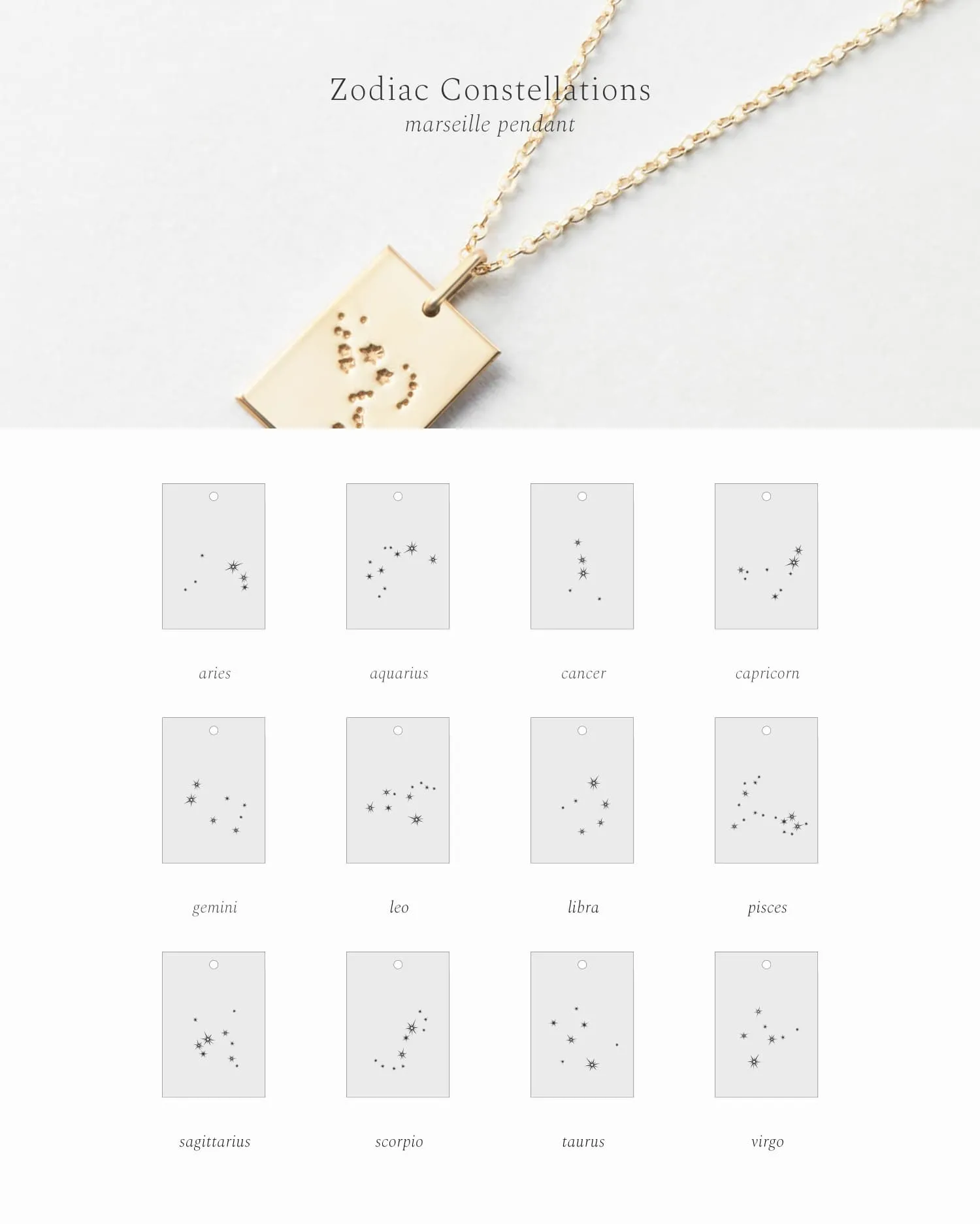 Constellation Marseille Necklace